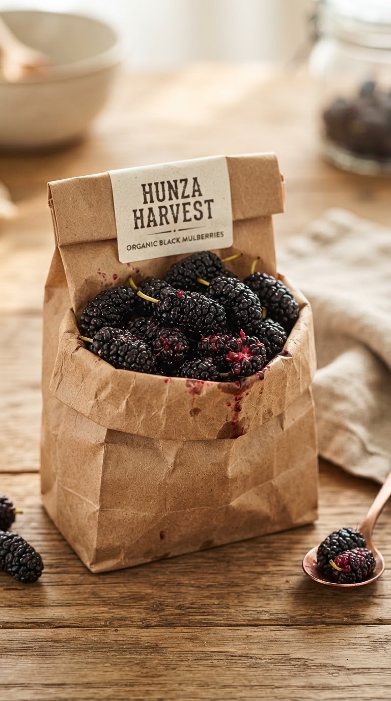 Hunza Sun-Dried Mulberries — 250g